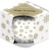 Emocio Sklo Dekor 70x62 mm Magic Snowing bielo-zlatá, vonná sviečka Emocio Sklo Dekor 70x62 mm Magic Snowing bielo-zlatá, vonná sviečka