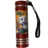 EUROSWAN Detská hliníková LED baterka Paw Patrol červená Hliník, Plast, 9x2,5 cm EUROSWAN Detská hliníková LED baterka Paw Patrol červená Hliník, Plast, 9x2,5 cm