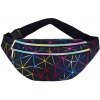 Unisex ľadvinka s holografickým geometrickým vzorom, 3 vrecká, nastaviteľný popruh Unisex ľadvinka s holografickým geometrickým vzorom, 3 vrecká, nastaviteľný popruh