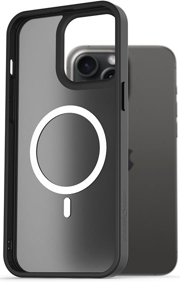Púzdro AlzaGuard Matte Case Compatible with MagSafe iPhone 15 Pro Max čierne
