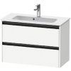 Duravit Ketho.2 - Umývadlová skrinka, 55x81x39 cm, 2 zásuvky, matná biela K25256018180000 Duravit Ketho.2 - Umývadlová skrinka, 55x81x39 cm, 2 zásuvky, matná biela K25256018180000