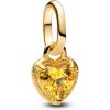 Pandora Pozlátený mini prívesok Srdce Shine Me 763862C01 Pandora Pozlátený mini prívesok Srdce Shine Me 763862C01