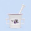 Mažiar s tĺkom porcelán Fialky český porcelán Dubí 20 cm Mažiar s tĺkom porcelán Fialky český porcelán Dubí 20 cm