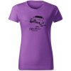 T-ričko Alfa Romeo Giulia dámske tričko Farba trička: Fialová, Farba potlače: Čierna, Veľkosť: M T-ričko Alfa Romeo Giulia dámske tričko Farba trička: Fialová, Farba potlače: Čierna, Veľkosť: M