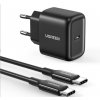 Sieťová nabíjačka UGREEN CD250, 25 W, USB-C (čierna) + kábel USB-C na USB-C, 2 m (čierny) Sieťová nabíjačka UGREEN CD250, 25 W, USB-C (čierna) + kábel USB-C na USB-C, 2 m (čierny)