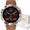 Smart hodinky Gravity GT9 hnedé Smart hodinky Gravity GT9 hnedé