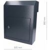 Poštová schránka (380x305x150mm), hrúbka 1.5mm farba: RAL 7016 Antracit SMA-3-A Poštová schránka (380x305x150mm), hrúbka 1.5mm farba: RAL 7016 Antracit SMA-3-A
