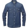 Wrangler pánska džínsová košeľa 27MW dark stone tmavo modrá 112341088