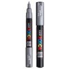 POSCO Univerzálny akrylátový popisovač 0,7 mm Strieborná POSCO Univerzálny akrylátový popisovač 0,7 mm Strieborná