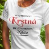 Tričko s potlačou KRSTNÁ MAMA Dámsky Biela XL Tričko s potlačou KRSTNÁ MAMA Dámsky Biela XL