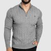 Iron Aesthetics Cable Knit sivý Iron Aesthetics Cable Knit sivý