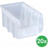 Allit Plastový box Compact 154 x 235 x 125 mm 20 ks priehľadný