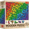 TREFL Dřevěné puzzle Duhoví motýli 501 dílků TREFL Dřevěné puzzle Duhoví motýli 501 dílků