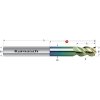 Karnasch 306228120070 | Tvrdokovová stopková fréza 12x70-120x12 mm, Z=3 Karnasch 306228120070 | Tvrdokovová stopková fréza 12x70-120x12 mm, Z=3