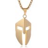 Prívesok z chirurgickej ocele Spartan warrior Zlatý - včetně řetízku 2.5 mm/ 60 cm Prívesok z chirurgickej ocele Spartan warrior Zlatý - včetně řetízku 2.5 mm/ 60 cm