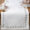 Eurofirany Vodoodpudivý behúň na stôl LILY biela Bavlna/PES 40x140 cm Eurofirany Vodoodpudivý behúň na stôl LILY biela Bavlna/PES 40x140 cm