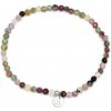 Agato Dámský náramek s barevnými korálky turmalínu POL-B09/17G Agato Dámský náramek s barevnými korálky turmalínu POL-B09/17G