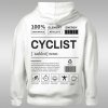 Cyclist Label dámska mikina s kapucňou