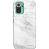 Púzdro Picasee silikónové Xiaomi Redmi Note 10 Pro - White marble čiré