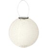 Záhradné osvetlenie solárny lampión závesný biely Ø 25 x 23 cm 1 LED, teplé biele svetlo Záhradné osvetlenie solárny lampión závesný biely Ø 25 x 23 cm 1 LED, teplé biele svetlo
