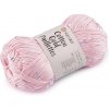 Pletacia priadza Cotton Gold Paillettes s flitrami 50 g - 1 ks 4 (7107) ružová najsv. strieborná Pletacia priadza Cotton Gold Paillettes s flitrami 50 g - 1 ks 4 (7107) ružová najsv. strieborná