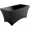 ShopJK JAKS Návlek na cateringový stôl 180 x 75 cm čierny biely ShopJK JAKS Návlek na cateringový stôl 180 x 75 cm čierny biely