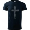 Jesus kríž štetcom - Klasické pánske tričko vyššej gramáže - XS ( Tmavomodrá (veľmi tmavá - skoro čierna) ) Jesus kríž štetcom - Klasické pánske tričko vyššej gramáže - XS ( Tmavomodrá (veľmi tmavá - skoro čierna) )