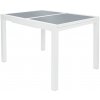 Livarno home Hliníkový záhradný rozkladací stôl Houston, biely/bledosivý 100385876