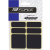 FORCE nálepky reflexná sada 6 ks, čierne FORCE nálepky reflexná sada 6 ks, čierne