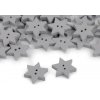 Drevený dekoračný gombík hviezda - šedá holubia (50 ks) Drevený dekoračný gombík hviezda - šedá holubia (50 ks)