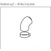 Koleno 45° – Ø 80/125 mm Koleno 45° – Ø 80/125 mm