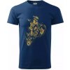 Dirt bike vintage - Klasické pánske tričko vyššej gramáže - 4XL ( Polnočná modrá ) Dirt bike vintage - Klasické pánske tričko vyššej gramáže - 4XL ( Polnočná modrá )