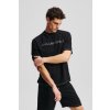 TRIČKO KARL LAGERFELD T-SHIRT W/ CONTRAST STITCHING BLACK TRIČKO KARL LAGERFELD T-SHIRT W/ CONTRAST STITCHING BLACK