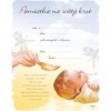 Pamätný list: Pamiatka na svätý krst (modrožltá) - ZPM04 Pamätný list: Pamiatka na svätý krst (modrožltá) - ZPM04