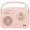 Sieťové rádio na batérie FM MP3 USB SD Eltra Luiza ružové Sieťové rádio na batérie FM MP3 USB SD Eltra Luiza ružové