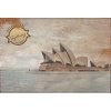Ceduľa Sydney - Opera House - ceduľa 30cm x 20cm Plechová tabuľa Ceduľa Sydney - Opera House - ceduľa 30cm x 20cm Plechová tabuľa