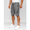 Sivo-biele pánske teplákové šortky Bolf Q3875 Sivo-biele pánske teplákové šortky Bolf Q3875