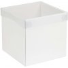 Darčeková krabička s priehľadným vekom 200x200x200/35 mm, biela Darčeková krabička s priehľadným vekom 200x200x200/35 mm, biela