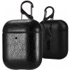Enem Kožený obal na Airpods 1/2 - Čierny APTROL55 Enem Kožený obal na Airpods 1/2 - Čierny APTROL55