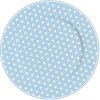 Pastelovo modrý retro porcelánový plytký tanier s bodkovaným bielym dekorom o priemere 23 cm Isabelle Rose 35876 Pastelovo modrý retro porcelánový plytký tanier s bodkovaným bielym dekorom o priemere 23 cm Isabelle Rose 35876