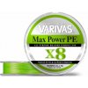 Varivas Šnúra Max Power PE X8 Lime Green 150m - 0,148mm Varivas Šnúra Max Power PE X8 Lime Green 150m - 0,148mm