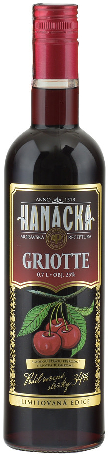 Hanácka Griotka 25% 0,7 l (čistá fľaša)