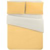 Žlto-krémové bavlnené obliečky na dvojlôžko/predĺžené s plachtou 200x220 cm - Mila Home Žlto-krémové bavlnené obliečky na dvojlôžko/predĺžené s plachtou 200x220 cm - Mila Home