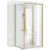 Rea Rapid Slide, 3-stenová sprchová kabína 130 (dvere) x 90(stena) x 90(stena) x 195 cm, 6mm číre sklo, zlatý matný profil, KPL-04717 Rea Rapid Slide, 3-stenová sprchová kabína 130 (dvere) x 90(stena) x 90(stena) x 195 cm, 6mm číre sklo, zlatý matný profil, KPL-04717