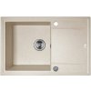 Laveo Megalo, 1-komorový granitový drez 780x500x185 mm, béžová, LAV-SBE_411T Laveo Megalo, 1-komorový granitový drez 780x500x185 mm, béžová, LAV-SBE_411T