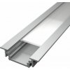 LEDprodukt LED lišta ZAPUSTENÁ - strieborná Dĺžka: 2m, Typ krytky: Priehľadná krytka zaklapávacia (difúzor) LEDprodukt LED lišta ZAPUSTENÁ - strieborná Dĺžka: 2m, Typ krytky: Priehľadná krytka zaklapávacia (difúzor)