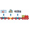 Bigjigs Rail Vlak s tovarom + 3 koľaje Bigjigs Rail Vlak s tovarom + 3 koľaje