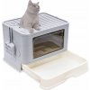 Veľký krytý záchod pre mačky so zásuvkou a lopatkou (F010) Veľký krytý záchod pre mačky so zásuvkou a lopatkou (F010)