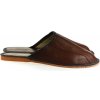 Pánske luxusné kožené hnedé papuče OTO Pánske luxusné kožené hnedé papuče OTO