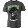 Tričko metal ROCK OFF Pantera Skeleton Cowboy Stone Wash Čierna Tričko metal ROCK OFF Pantera Skeleton Cowboy Stone Wash Čierna